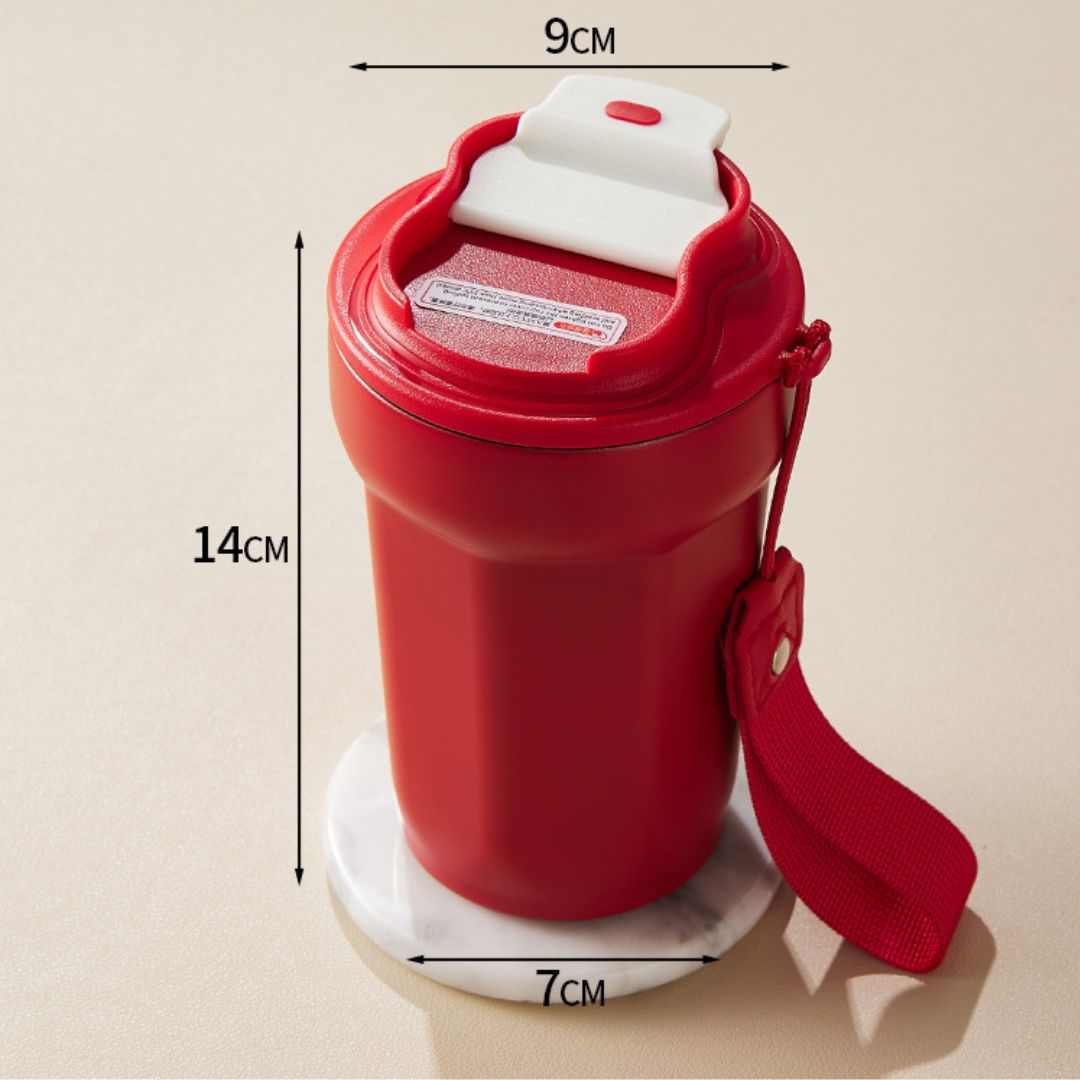 Sandsberg | Edelstahl  Kaffebecher mit LED Temperatur Anzeige 450 ML