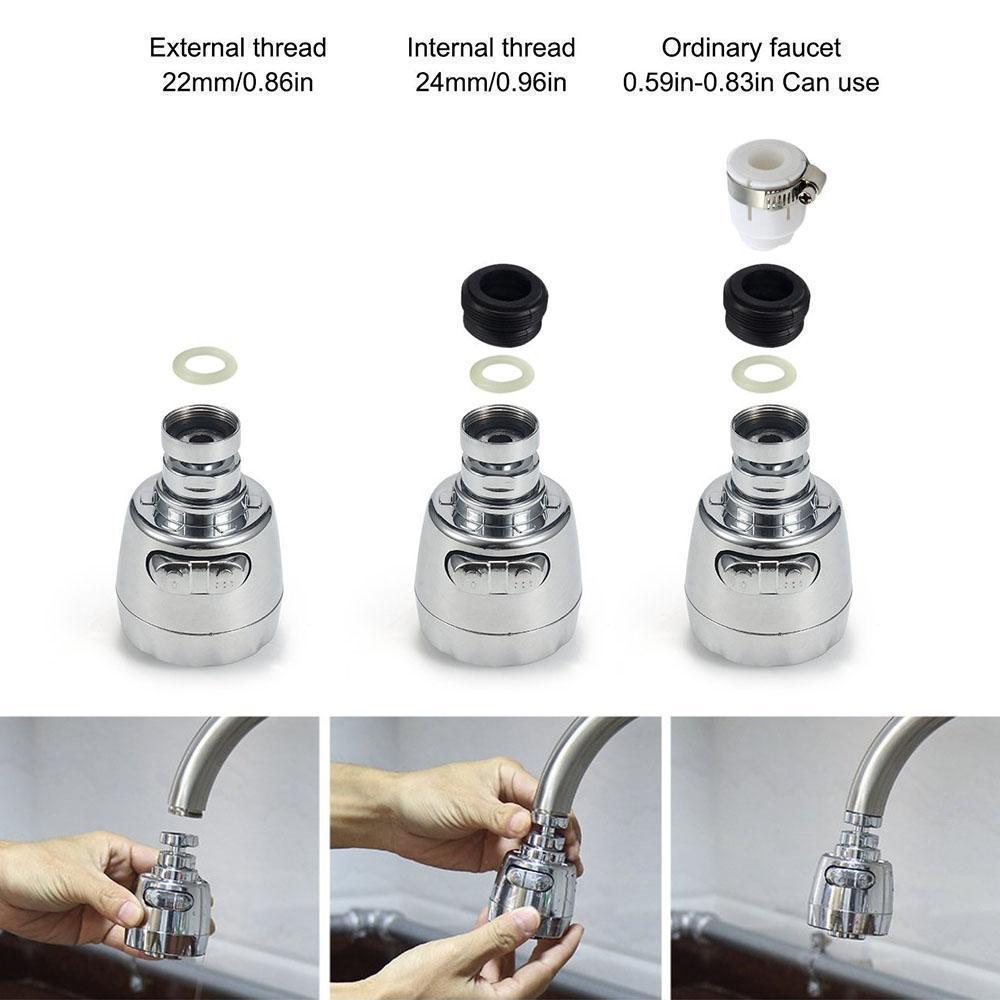 360° drehbarer wassersparender Wasserhahn