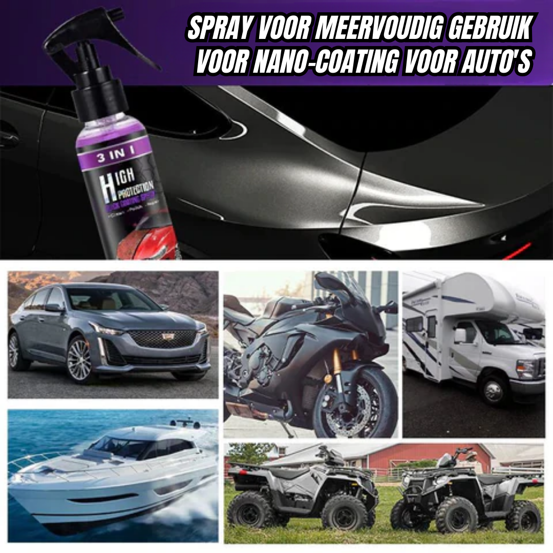 Auto Shine | Leistungsstarker Spray für Schnellen und Langlebigen Schutz von Autos