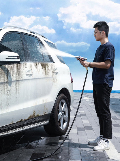 Sandsberg | Haushalts-Hochdruck-Autowasch-Wasserpistole mit Wasserschlauch & Airbrush-Kopf