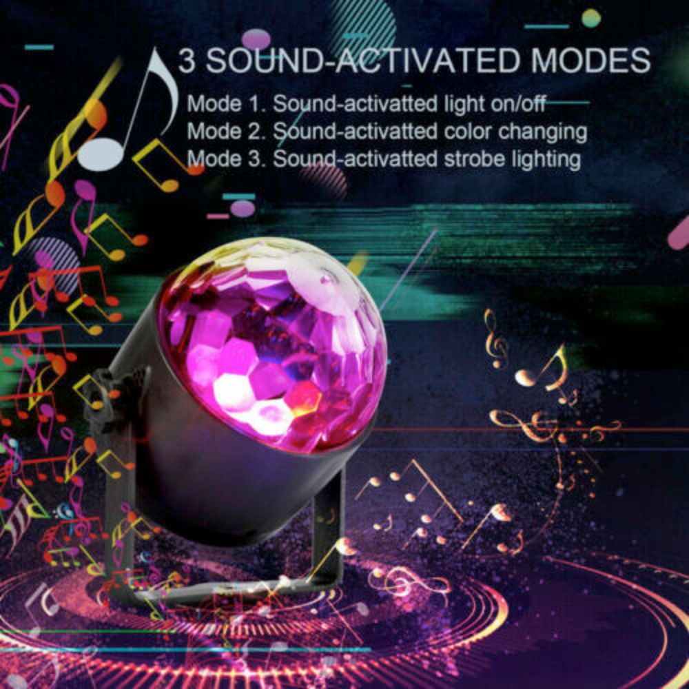 LED-Party-Projektorlicht mit Soundaktivierung