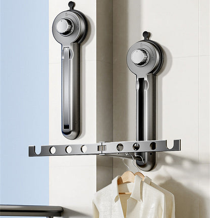 Sandsberg | Faltbares Saugknopf-Kleidertrockengestell für Fenster