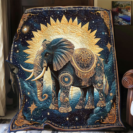 Schwarzer Elefant Quilt