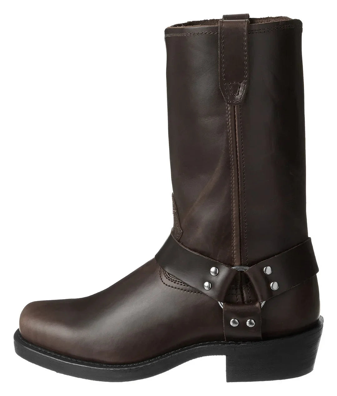Schwarzer Harness-Stiefel für Herren - 11 Zoll hoch