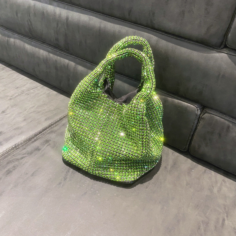 Strass Weste Eimer Tasche Kette