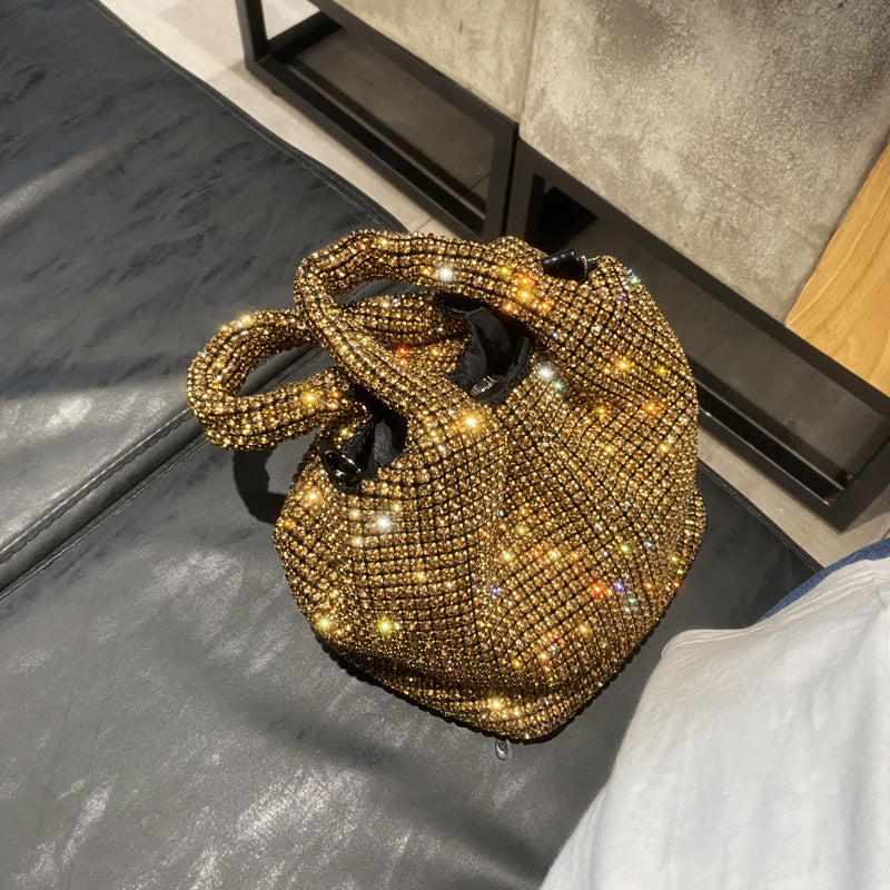 Strass Weste Eimer Tasche Kette