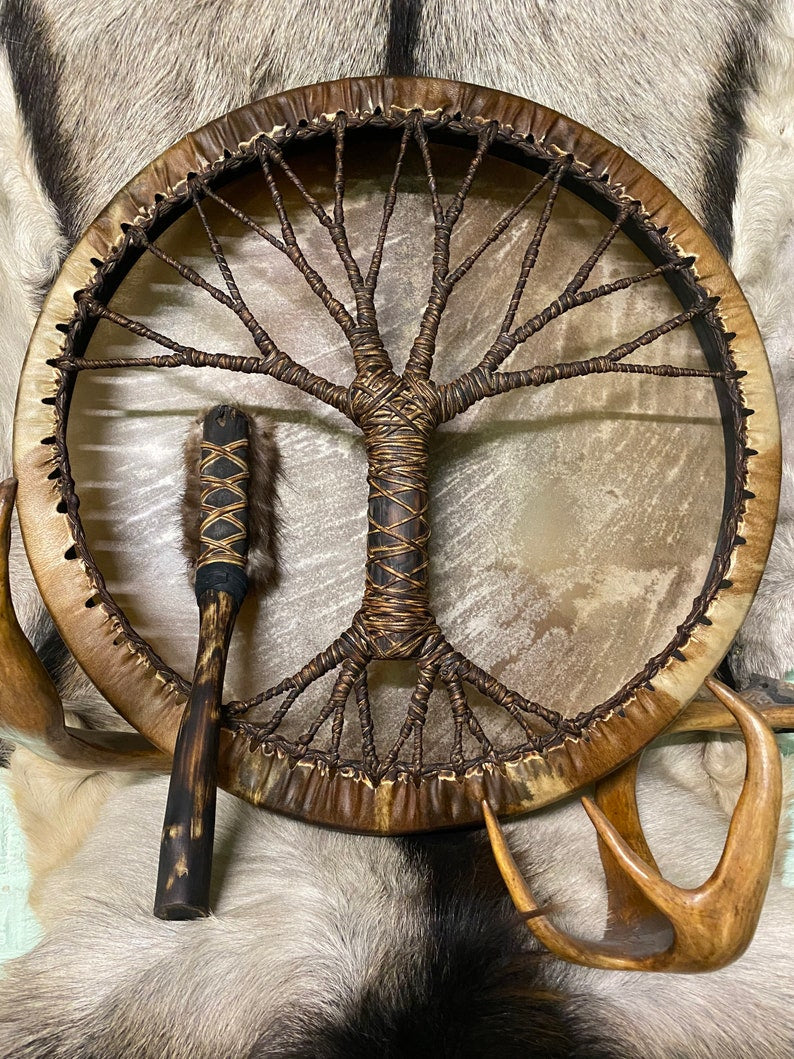 Sandsberg | Schamanentrommel "Baum des Lebens" Sibirische Trommel Geistermusik