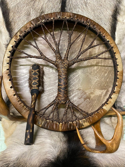 Sandsberg | Schamanentrommel "Baum des Lebens" Sibirische Trommel Geistermusik