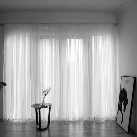 Einfache Voile Fenster Gardine