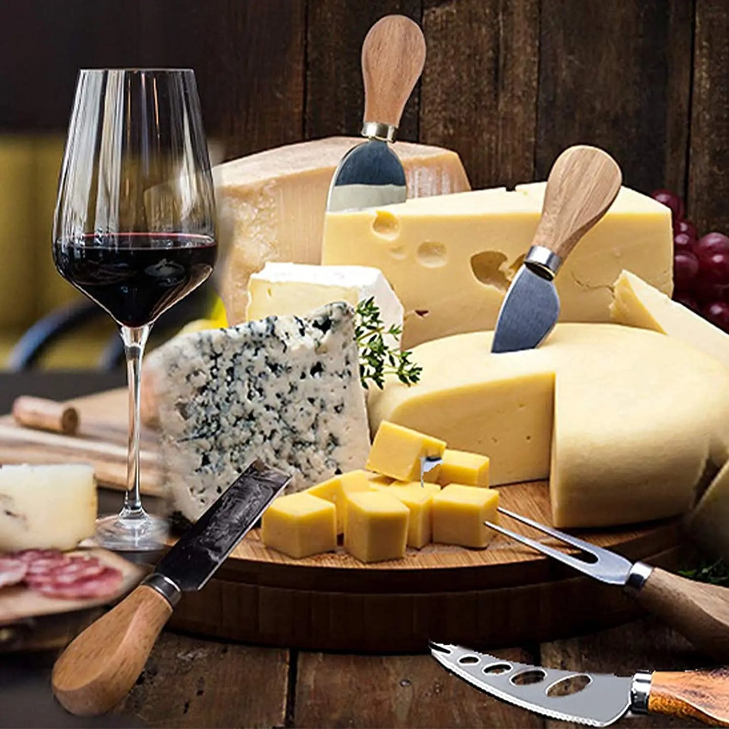 Sandsberg | 6 Stück Edelstahl Käsemesser für Charcuterie-Boards und Besteck