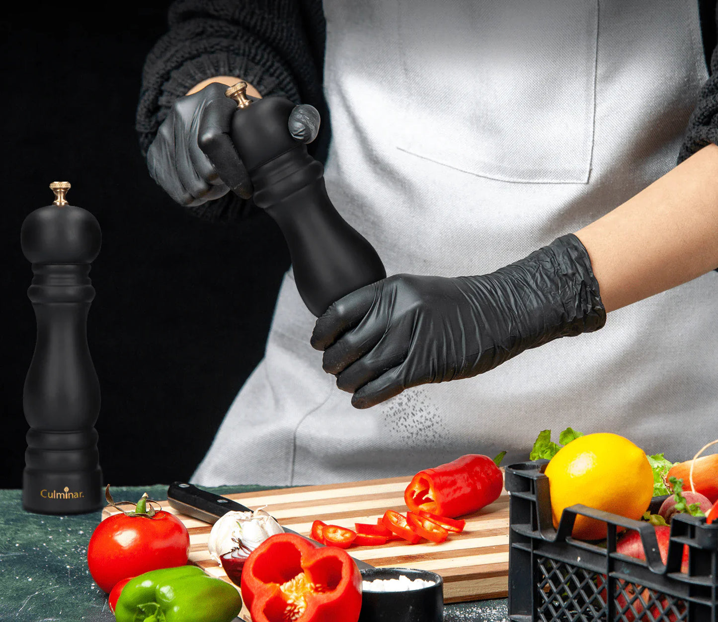 Sandsberg | Salz- und Pfeffermühle Set – Manuelle Gewürzmühle aus Holz mit Keramikmahlwerk & Einstellbarem Mahlgrad