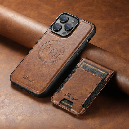 Leder Handyhülle mit Kartenhalter und MagSafe-Kompatibilität