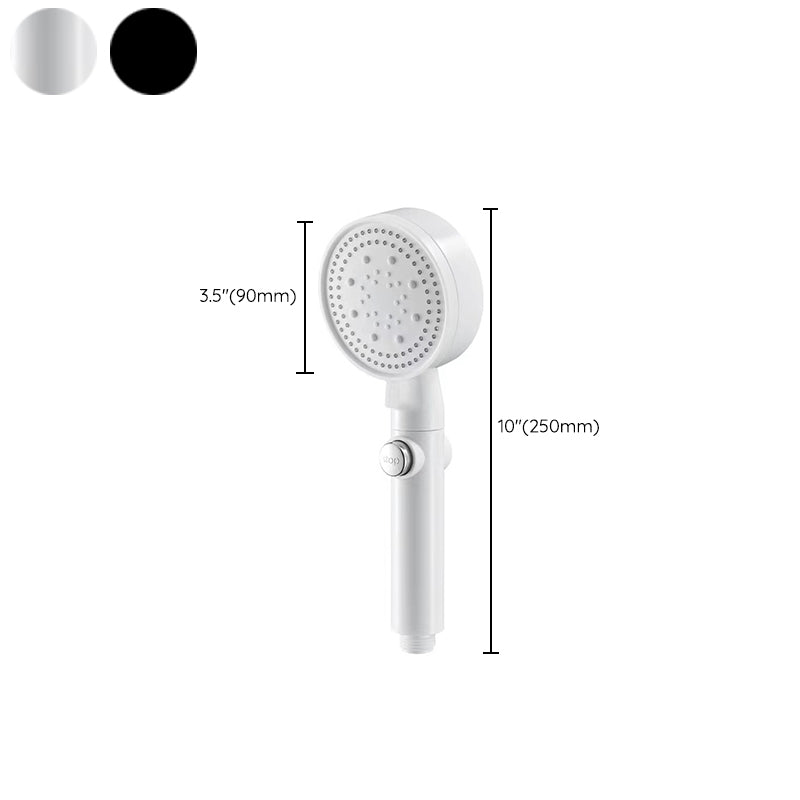 Sandsberg | 5 Sprays Duschkopf Rund Wandmontierter Kunststoff Wandanschluss Halter Handheld Duschkopf