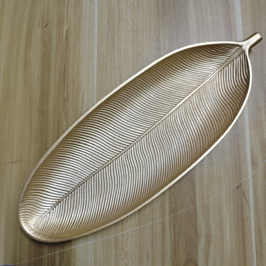 LeafWood – Elegantes Holztablett in Blattform