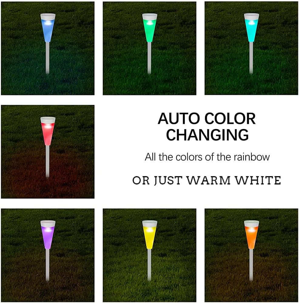 Sandsberg | Solar LED Gartenleuchte mit Farbwechsel – Dekorative Außenbeleuchtung für Blumenbeete und Wege