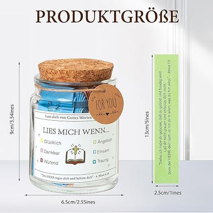 Sandsberg | Handgemachtes 90 Tage Bible Verse Glas