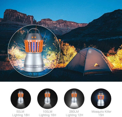 Sandsberg | Solar LED Mückenlampe mit integrierter Laterne – Effektiver Insektenschutz und Beleuchtung für Garten und Camping