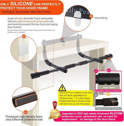 Sandsberg | Up-Bar - Stahl Klimmzugstange für Türrahmen mit 200 kg Tragfähigkeit