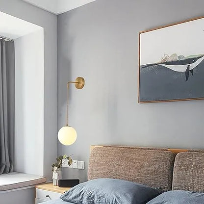 Sandsberg | SphereLuxe – Skandinavische Wandlampe mit einstellbarer Beleuchtung