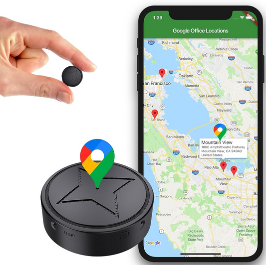 TrackMaster - Mini Drahtloser GPS-Tracker mit Magnetmontage