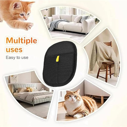 Sandsberg | FurEase – Haustierhaarenentfernungs-Handschuh für alle Felltypen | Sanfte Pflege- & Haarentfernungslösung