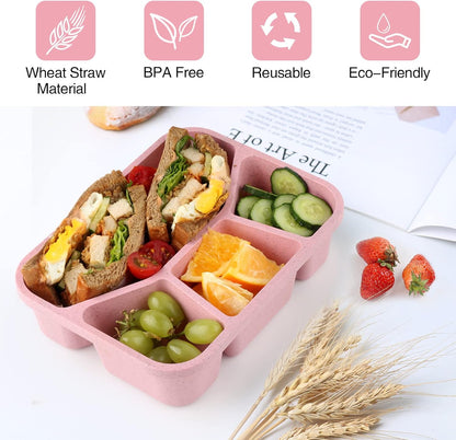 BentoBox – Set mit 4 Snackboxen mit Fächern