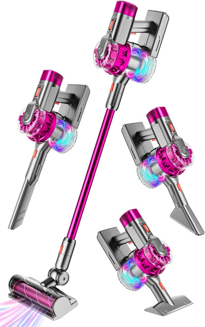 Sandsberg | 4-in-1 Kinderstaubsauger | Echt funktionierender Spielstaubsauger mit Lichtern & Geräuschen