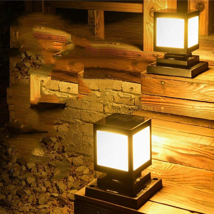 Sandsberg | Solar LED Gartenlaterne im Quadrat-Design – Dekorative Außenbeleuchtung für Wege und Terrasse