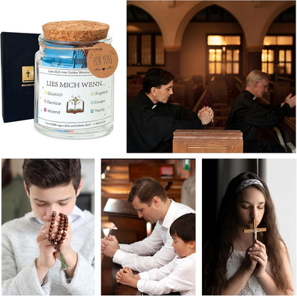 Sandsberg | Handgemachtes 90 Tage Bible Verse Glas