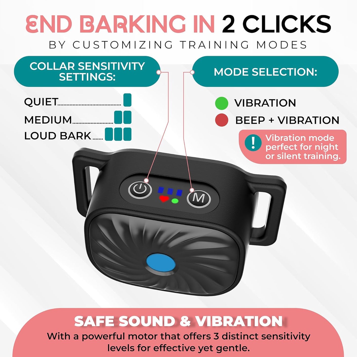 Antibellhalsband für kleine Hunde