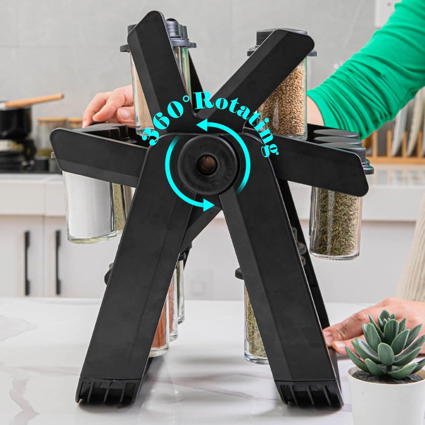 Sandsberg | Drehbares Rad Gewürzregal