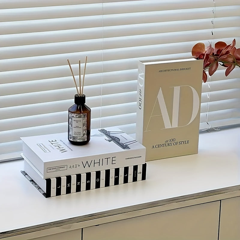ChicDecor - Set von 3 eleganten Büchern für Einrichtungsstil