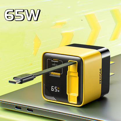 Sandsberg | USB-C Mehrfachladegerät mit integriertem, ausziehbarem Kabel