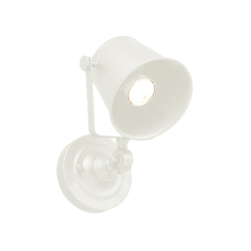Antik Stil Eimer Wandlicht Wandleuchte 1 Licht Eisen Verstellbare Wandmontierte Lampe in Schwarz/Grau für Außenbereich