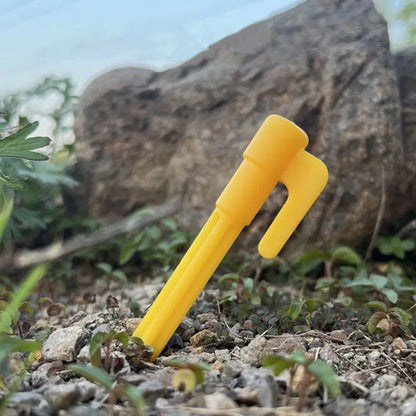 Sandsberg | Kunststoff Zeltspieße mit Haken – Camping Erdnägel für Planen und Tarp