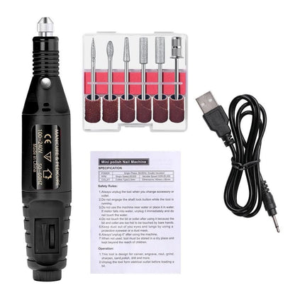 Sandsberg | Elektrisches 6-in-1 Nagelpflegeset für Maniküre & Pediküre