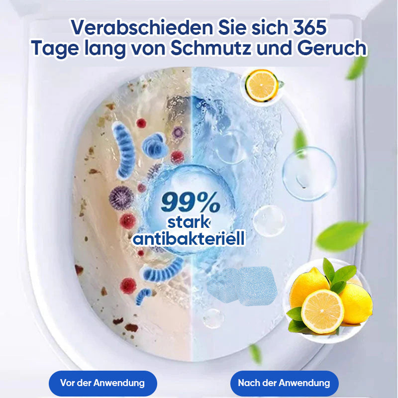 Brausetabletten zur Toilettenreinigung