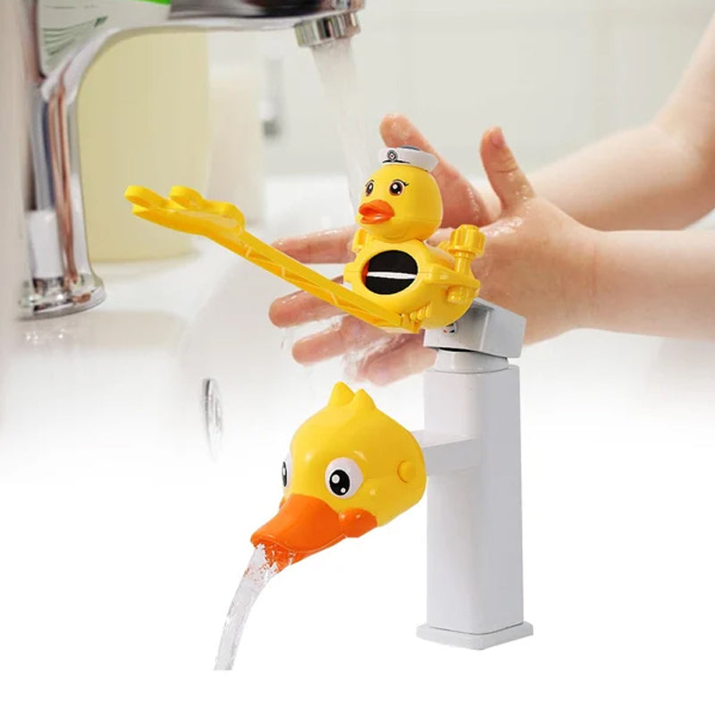 Niedliche kleine gelbe Enten-Wasserhahnverlängerung