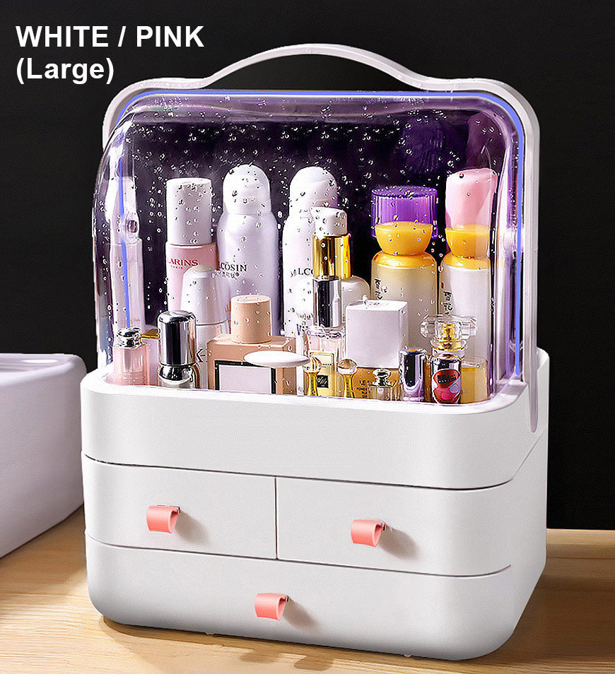 (Nur Geschenk in den USA) Staubdichter Make-up-Organizer mit Schublade