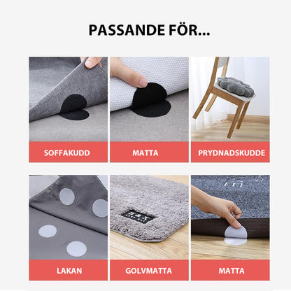 Sandsberg | rutschfester Klettverschluss für Teppich (5 Stück/Box)