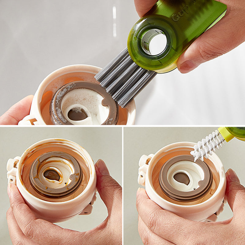 🔥3-in-1 Becherdeckel Spaltreinigungsbürste