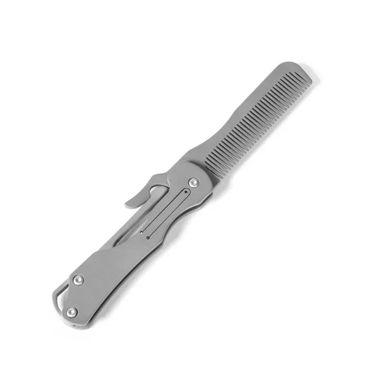 Sandsberg | Pure Titanium Faltkamm - Antistatischer Reise-Massagkamm