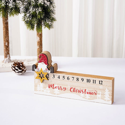 Sandsberg | Frohe Weihnachten Holz Mobile Weihnachtsmann Kalender Ornament