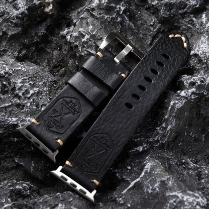 Handgefertigtes Vintage Leder-Apple-Watch-Band