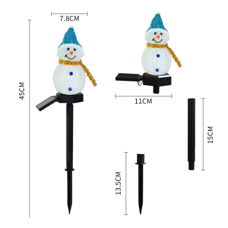 Schneemann Solarleuchte