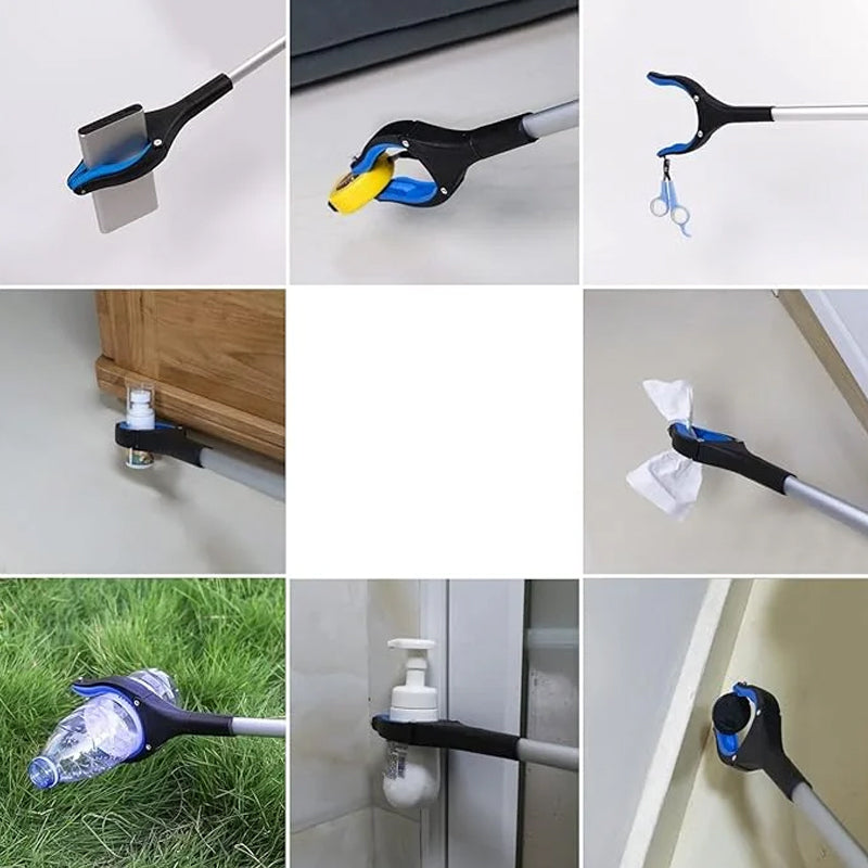 Klappbarer Greifer mit um 360° drehbarem Clip