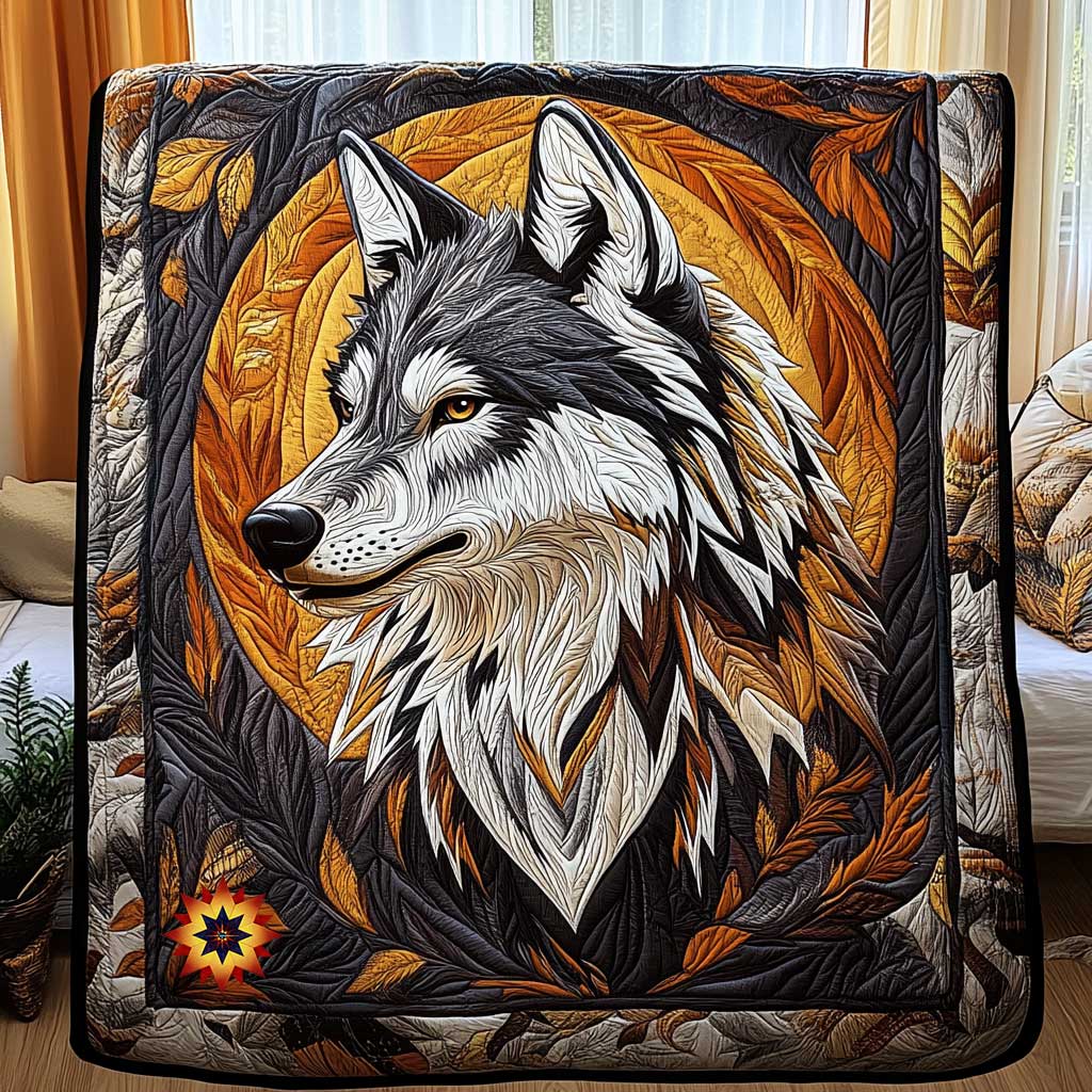Wolf Aura Native American Quilt
