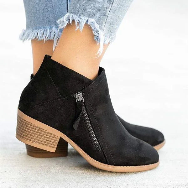 Orthopädische Damenstiefel aus Leder