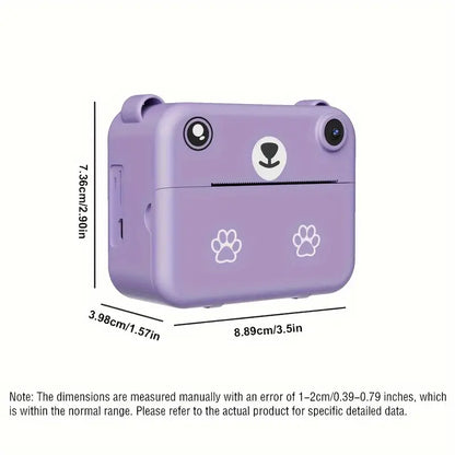 Sandsberg | SnapKid Sofortbildkamera für Kinder – 1080P HD Foto & Video mit Druckpapier & USB-Ladegerät