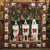 Frohe Border Collie Noel Bettdecke